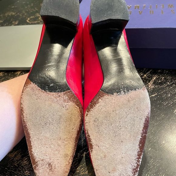 Stuart Weitzman vintage red pumps size 7B - Picture 8 of 10